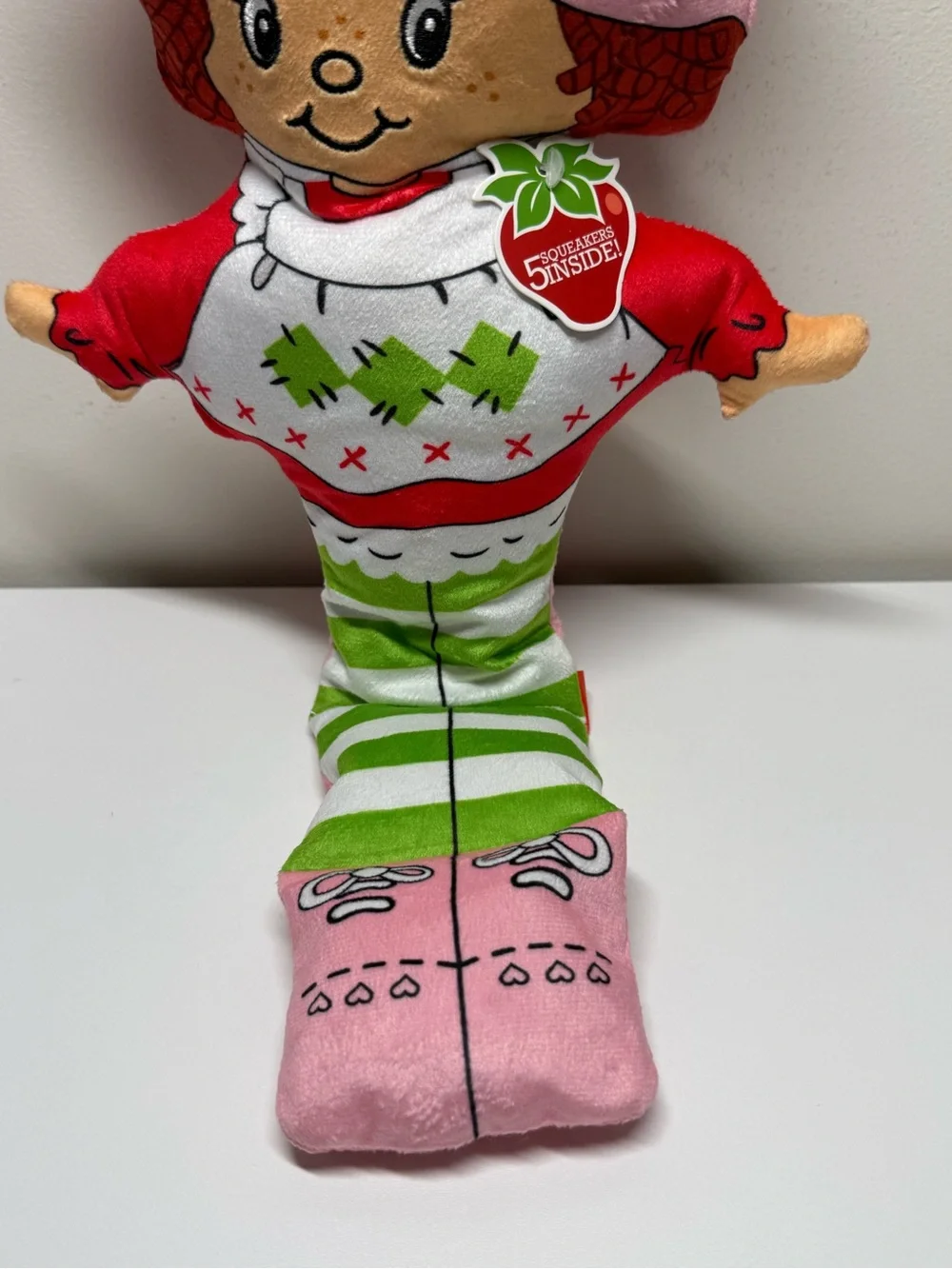 Strawberry Shortcake 18 inch Plush Dog Toy Squeakers